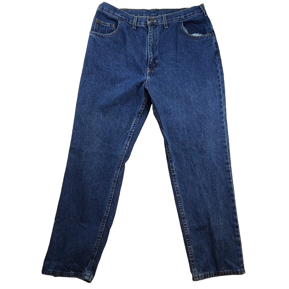 Backroad Blues Denim Jeans Men’s 38x30 Americana Blue Straight Leg Made in USA